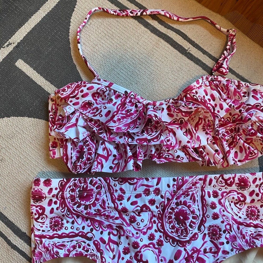 Swimsuits for All Pink Ruffle Bikini